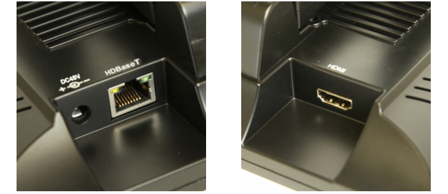 HDMI入力端子とDC入力端子搭載