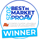 Pro AV Best in Market Awards with AV Technology.