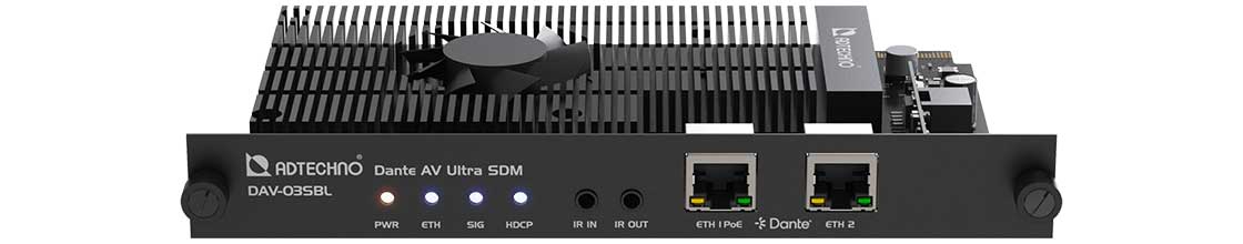 デュアルEthernetポート搭載でデイジーチェーン接続に対応