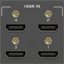 4系統のHDMI入力端子搭載